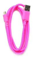 Data Cable Ancus USB to Micro USB Braided Pink 1m