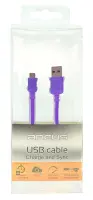 Data Cable Ancus USB to Micro USB with Enhanced Plugs Braided Purple 1m