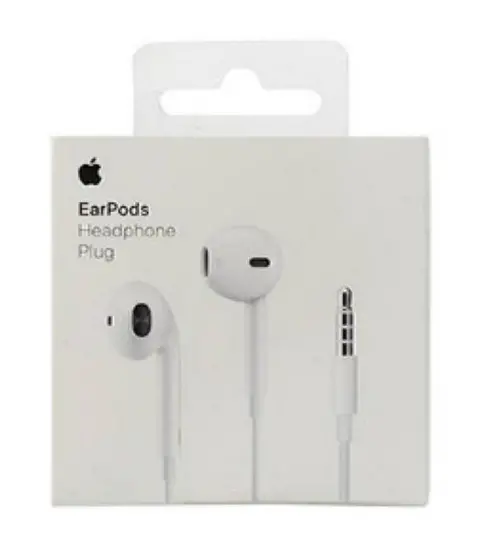 Hands Free Stereo Apple Earbuds with 3.5mm plug White MNHF2ZM/A 1.2m