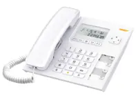 Telephone Alcatel T56 with Caller ID Redial and Mute Function White