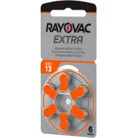 Hearing Aid Batteries Rayovac 13 Extra Advanced 1.45V Pcs. 6