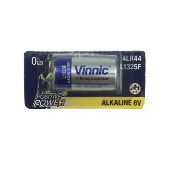 Battery Alkaline Vinnic L1325F 4LR44/A544 6V Pcs. 1