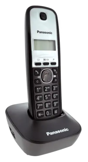 Refurbished (Exhibition) Dect/Gap Panasonic KX-TG1611GRG Black-Silver