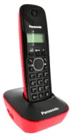 Refurbished Dect/Gap Panasonic KX-TG1611GRR Black-Red