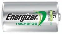 Rechargeable Battery Energizer ACCU Recharge Power Plus HR14 LR14 2500 mAh Size C 1.2V Pcs 2
