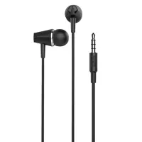 Hands Free Hoco M34 Earphones Stereo 3.5mm Black with Micrphone and Operation Control Button