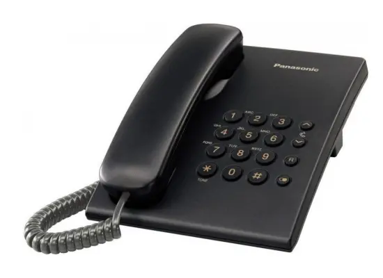 Panasonic KX-TS500EXB with Redial Volume and Ring Control Black