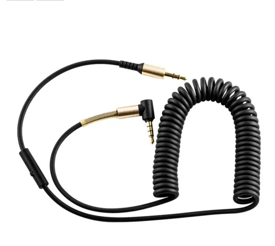 Audio Cable Hoco UPA02 3.5mm Male to 3.5mm Male with Microphone Black 2m