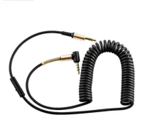 Audio Cable Hoco UPA02 3.5mm Male to 3.5mm Male with Microphone Black 2m