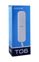 Telephone Alcatel T06 with Redial and Volume Control White
