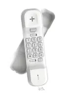 Telephone Alcatel T06 with Redial and Volume Control White