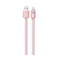 Data Cable Hoco UPL 12 Plus USB 2.4A to Micro-USB with PVC Jelly and Bright Indicator Rose Gold 1.2m