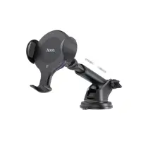 Car Mount and In-Air Outlet Hoco CA60 Aspiring with Fast Wireless Charger 10W and Extension Arm Black