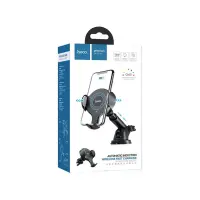 Car Mount and In-Air Outlet Hoco CA60 Aspiring with Fast Wireless Charger 10W and Extension Arm Black