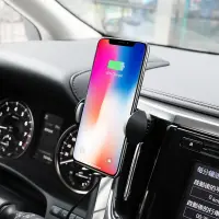 Car Mount and In-Air Outlet Hoco CA60 Aspiring with Fast Wireless Charger 10W and Extension Arm Black