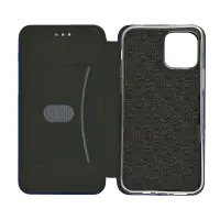 Book Case Ancus Magnetic Curve for Apple iPhone 12 Pro Max TPU Dark Blue