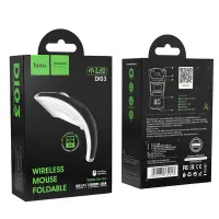 Wireless Mouse Hoco. DI03 1200 DPI 2.4G 3 Buttons Foldable. Black-Silver