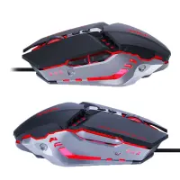 Wired Mechanical Mouse iMICE T80 Gamer 6D with 6 Buttons, 3200 DPI LED Lightning. Black