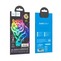 Tempered Glass Hoco G5 0.33mm Full Silk Screen HD 2.5D for Apple iPhone 12 Mini Black 10 Pcs Set