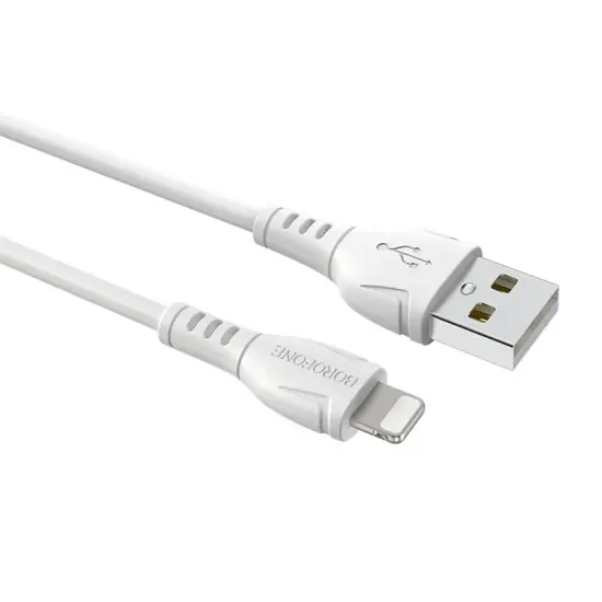 Cable Borofone BX51 Triumph USB to Lightning 2.4A White 1m
