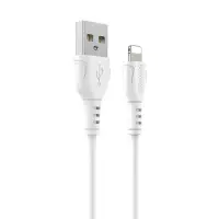 Cable Borofone BX51 Triumph USB to Lightning 2.4A White 1m