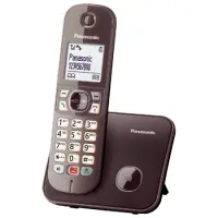 Dect/Gap Panasonic KX-TG6851GRA  with Large Buttons and Speaker Phone Brown