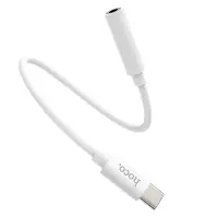 Adapter Hoco LS30 USB-C σε 3.5mm Compatible with Mic and Control Buttons Compatible with all Devices