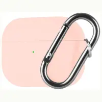 Silicone Case Goospery for Airpods Pro Pink with Hook