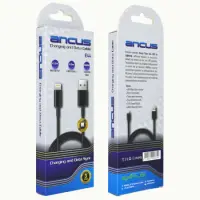 Data Cable Ancus Flow E44 USB σε Lightning 2.0A Data Transfer 480Mbp Black 1m