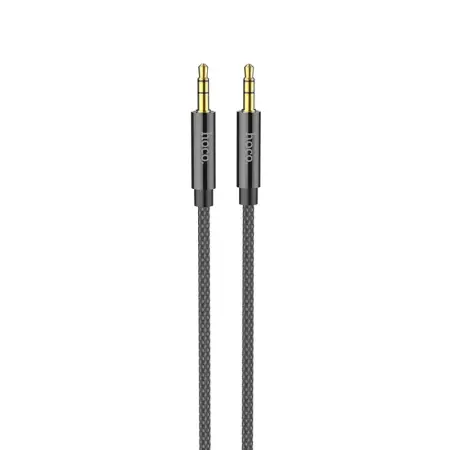 Audio Cable Hoco UPA19 Braided 3.5mm Male to 3.5mm Male Black 1m