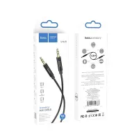 Audio Cable Hoco UPA19 Braided 3.5mm Male to 3.5mm Male Black 1m