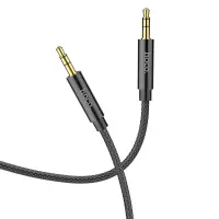 Audio Cable Hoco UPA19 Braided 3.5mm Male to 3.5mm Male Black 1m