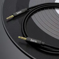 Audio Cable Hoco UPA19 Braided 3.5mm Male to 3.5mm Male Black 1m