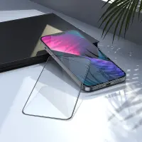 Tempered Glass Hoco G8 3D Full Screen Fine Edge Anti-Fall for Apple iPhone 13 Pro Max  iPhone 14 Plus Black Set 10 pcs.