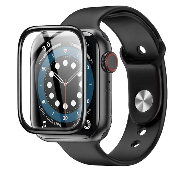 Tempered Glass Hoco A29 0.33mm 9H 3D Hot bending 40mm for iWatch Series4 5 6 SE Black