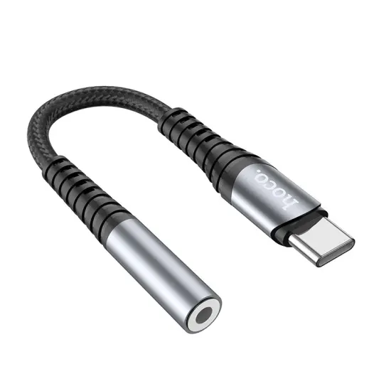 Adapter Hoco LS33 USB-C Adapter in 3.5mm Female Metallic Gray