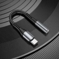 Adapter Hoco LS33 USB-C Adapter in 3.5mm Female Metallic Gray