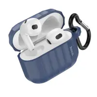 Hoco WB22 Glory Series Silicone Protective Case Dark Blue for AirPods 2021 (3rd generation) with Hook