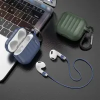 Hoco WB22 Glory Series Silicone Protective Case Dark Blue for AirPods 2021 (3rd generation) with Hook