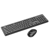 Hoco GM17 Business Set Full Size Wired Keyboard and Mouse Full Size 104 Keys Black