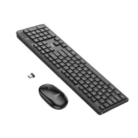 Hoco GM17 Business Set Full Size Wired Keyboard and Mouse Full Size 104 Keys Black