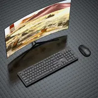 Hoco GM17 Business Set Full Size Wired Keyboard and Mouse Full Size 104 Keys Black