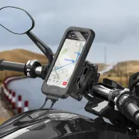 Hoco CA101 Rider Bike and Motorcycle Mount with IPX4 Waterproof Case for 4.5"-7"