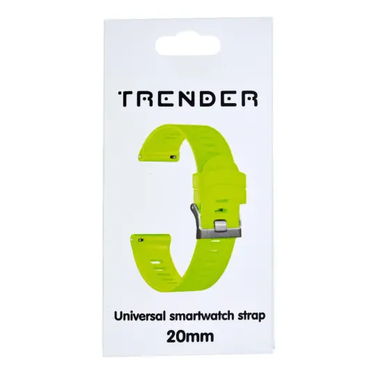 Spare Silicone Trender TR-SL20GR Strap 20mm Universal Green