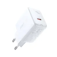 Travel Charger Acefast A1 Fast Charging USB-C PD3.0 PD20W QC3.0 / QC2.0 5V / 2.4A White