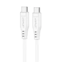 Cable Acefast C3-03 USB-C to USB-C 3A 60W Braided White 1.2m