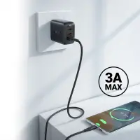 Cable Acefast C3-04 USB-A to USB-C 3A Braided Black 1.2m
