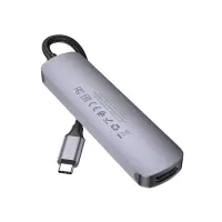 Hub USB-C Hoco HB27 HDMI+PD60W+USB3.0+2xUSB2.0 60W 20V/3A Grey 13cm