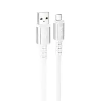Data Cable Hoco X85 Strength USB to Micro-USB 2.4A Extra Durability White 1m