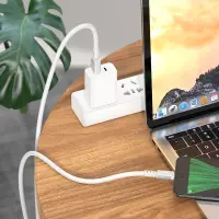 Data Cable Hoco X85 Strength USB to Micro-USB 2.4A Extra Durability White 1m